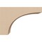 Ekena Millwork 2"W x 6"D x 4"H Classic Huntington Rough Cedar Woodgrain TimberThane Corbel, Primed Tan CORUR02X06X04HUNRCPR - alternate 3